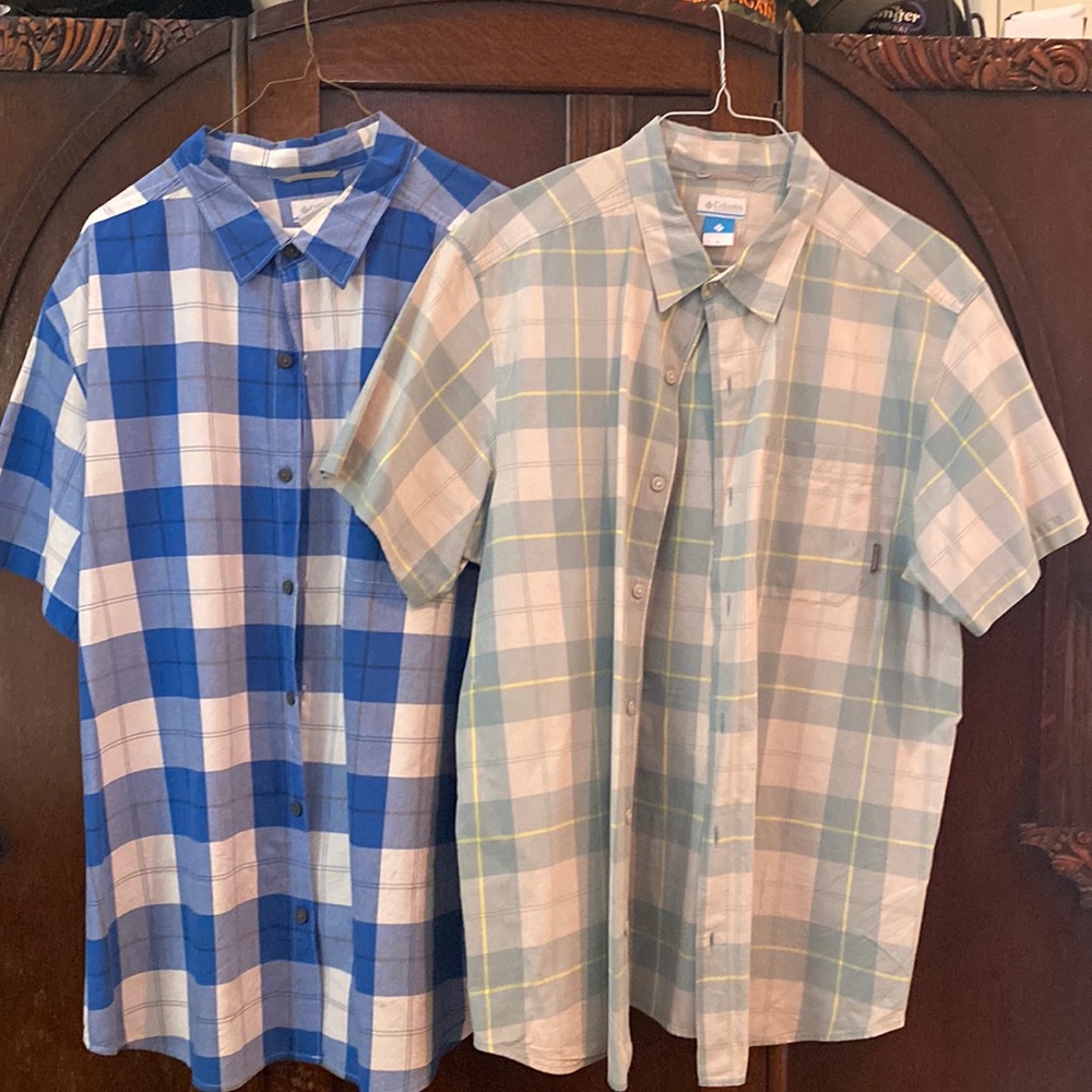 2 Columbia short sleeve shirts - Picture 1 of 4